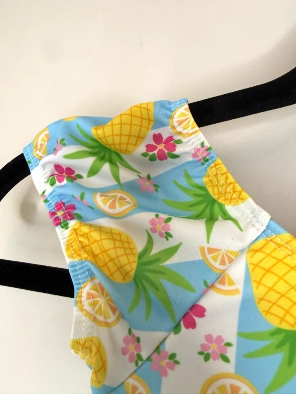 Flap Happy Pineapple 2PC Swimsuit Built-In Swim Diaper Girls Size 2 NWT